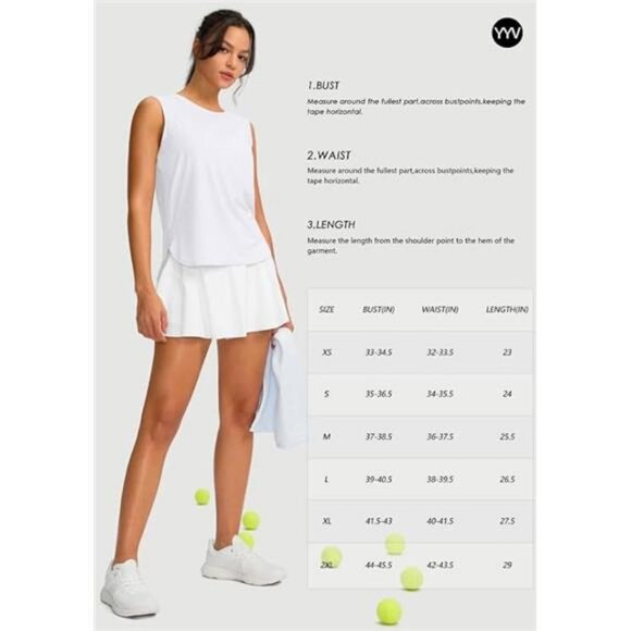 Women's Workout Tank Tops Lightweight Sleeveless Workout Tops Loose Fit - Picture 7 of 8